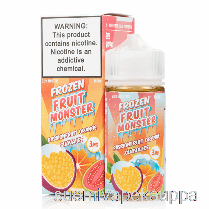 Vape Kauppa Jää Passionhedelmä Appelsiini Guava - Pakastehedelmähirviö - 100ml 0mg